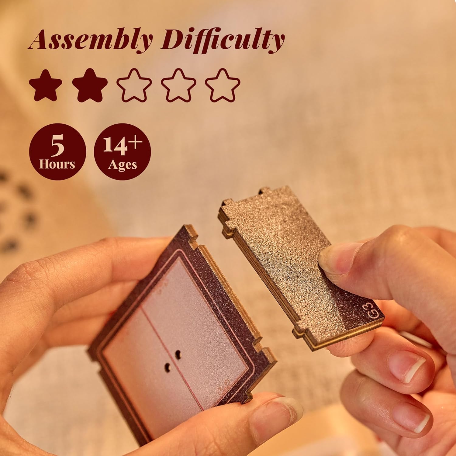 BenBen DIY Miniature House Kit, Cake Shop Model Craft Kits, Furniture, Mini Doll House Building Kit for Adults, Teens, Tiny Dollhouse Diorama for Stress Relief, Home Décor