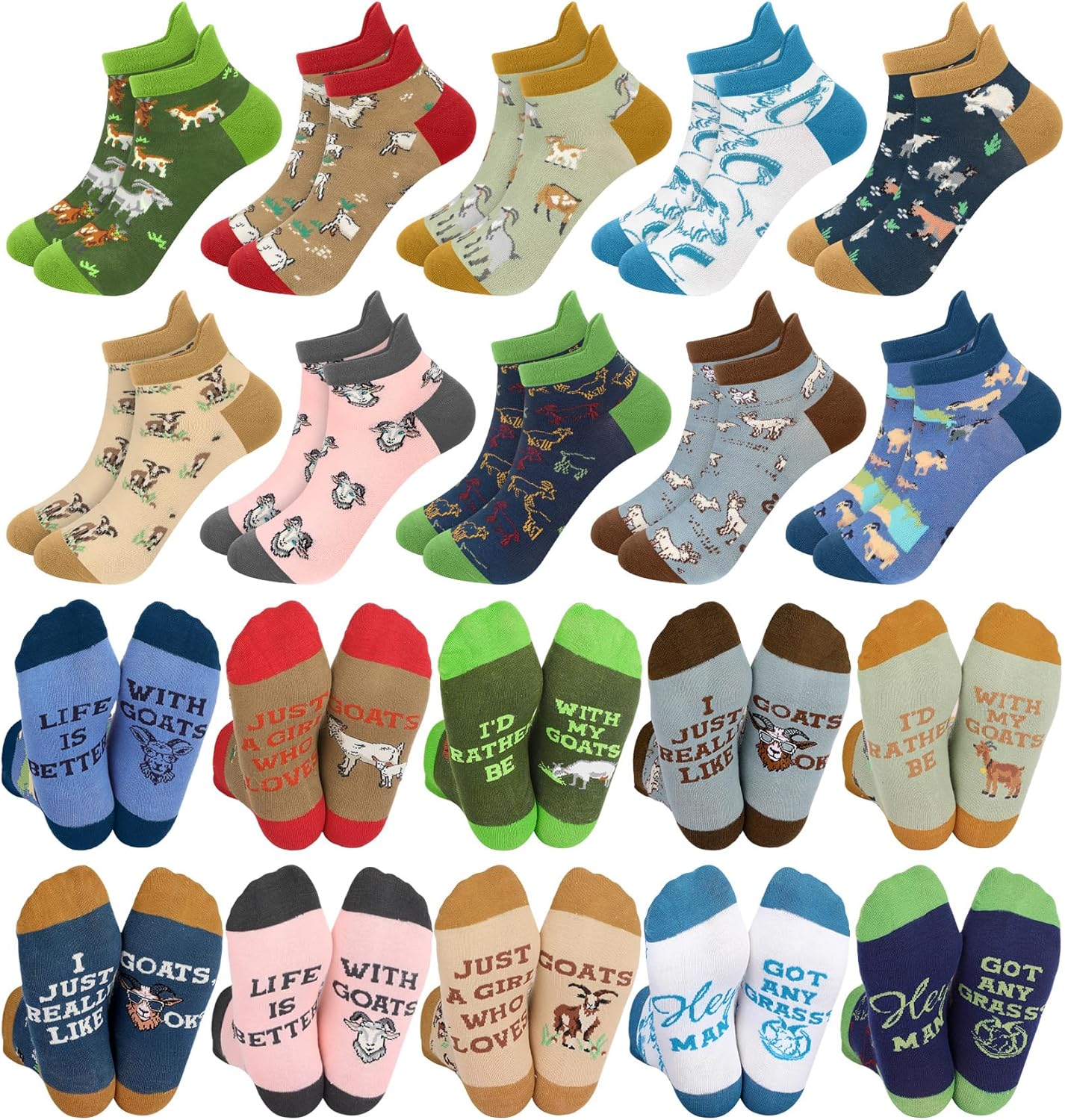 10 Pairs Funny Animals Socks Capybara Goat Pig Frog Chicken Dachshund Socks Animal Valentine Gifts