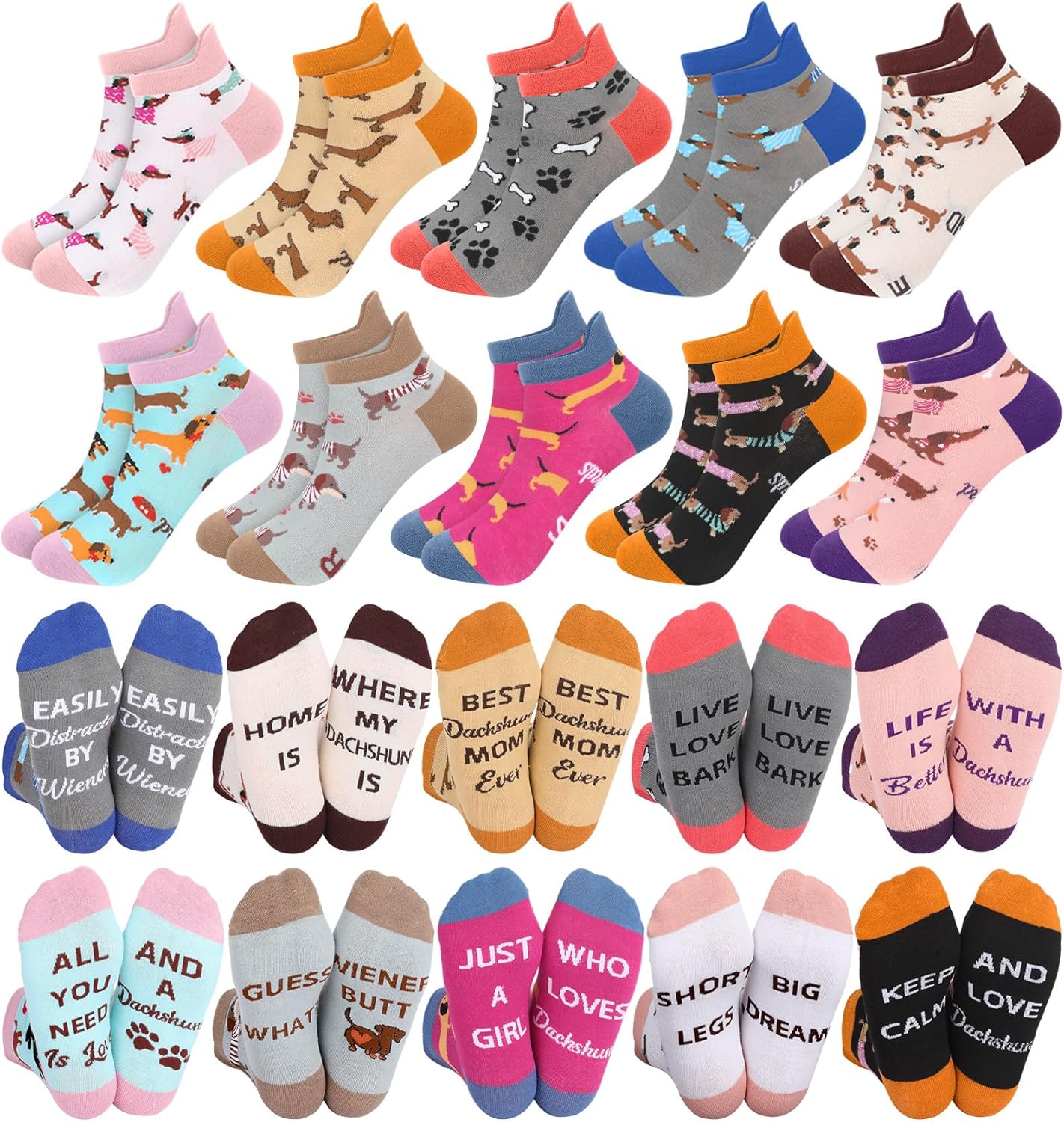 10 Pairs Funny Animals Socks Capybara Goat Pig Frog Chicken Dachshund Socks Animal Valentine Gifts