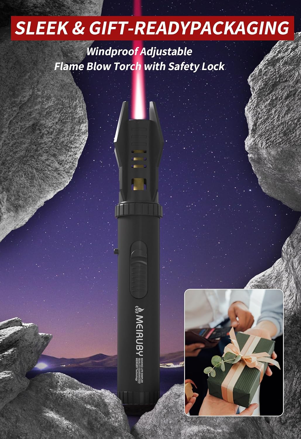 Valentine's Day Gifts for Men Dad Adults, Lightsaber Torch Lighter Flame Butane Lighter Gifts for Dad Grandpa Step Papa, Christmas Birthday Gift Cool Gadgets for Men 2025