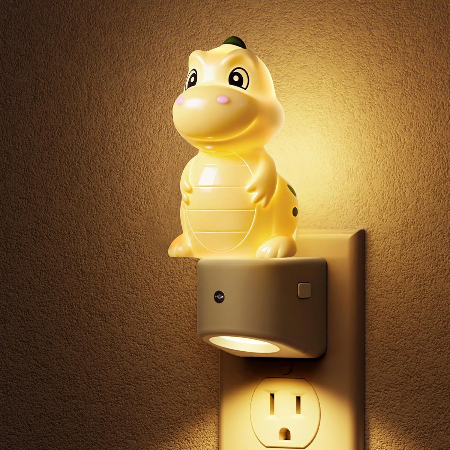 L LOHAS LED Plug in Night Light for Kids, 3D Cute Puppy Night Lights with Dusk to Dawn Sensor, RGB+Soft White 3000K Dog Night Light, Christmas Birthday Gift Nightlight for Kids, Room Decor