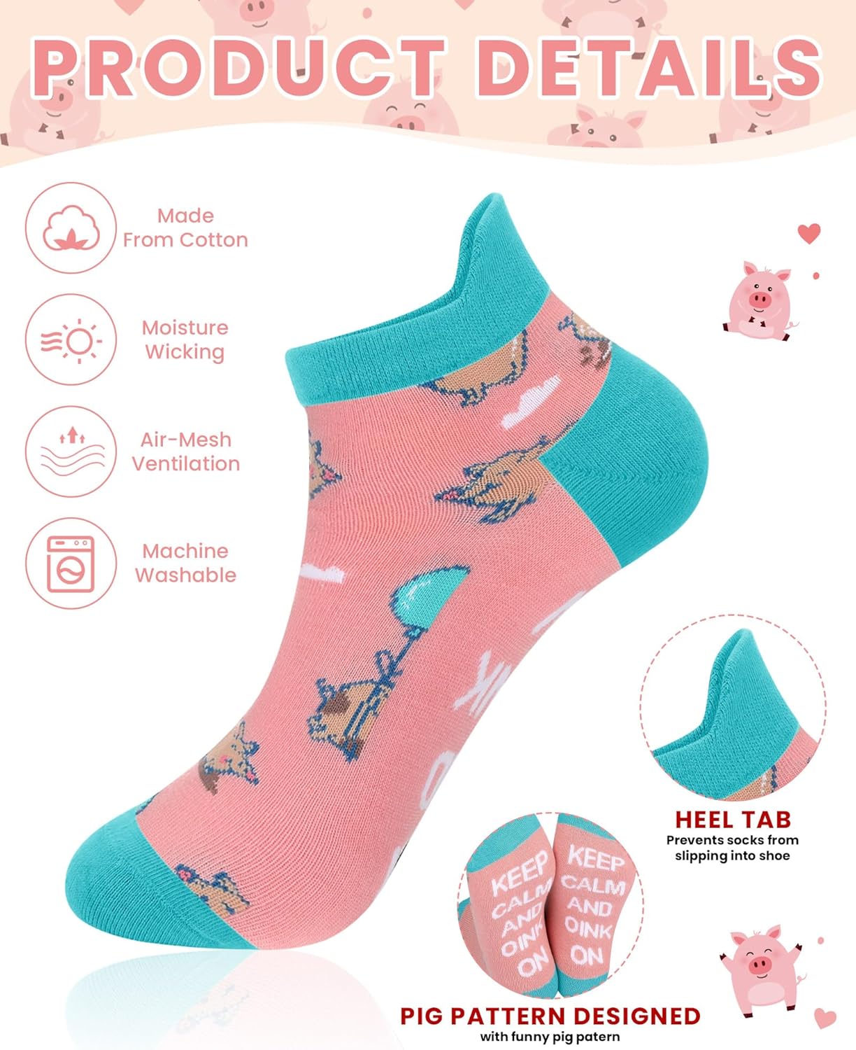 10 Pairs Funny Animals Socks Capybara Goat Pig Frog Chicken Dachshund Socks Animal Valentine Gifts
