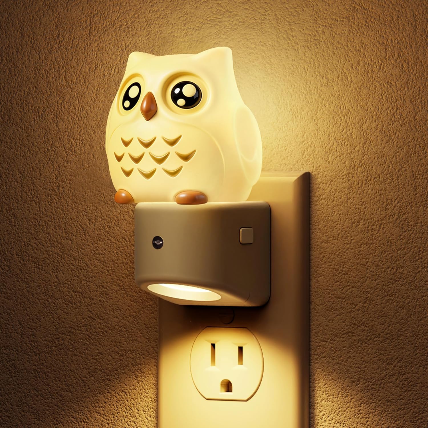 L LOHAS LED Plug in Night Light for Kids, 3D Cute Puppy Night Lights with Dusk to Dawn Sensor, RGB+Soft White 3000K Dog Night Light, Christmas Birthday Gift Nightlight for Kids, Room Decor