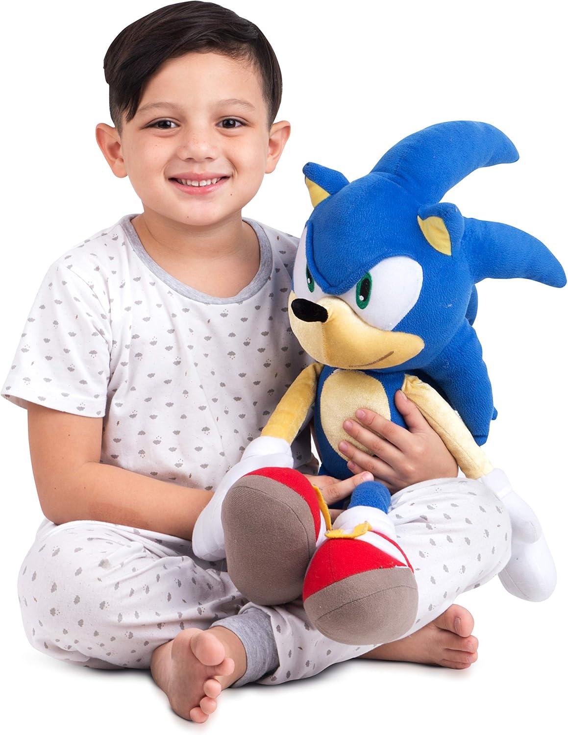 Franco Kids Bedding Super Soft Plush Cuddle Pillow Buddy, One Size, Sonic The Hedgehog