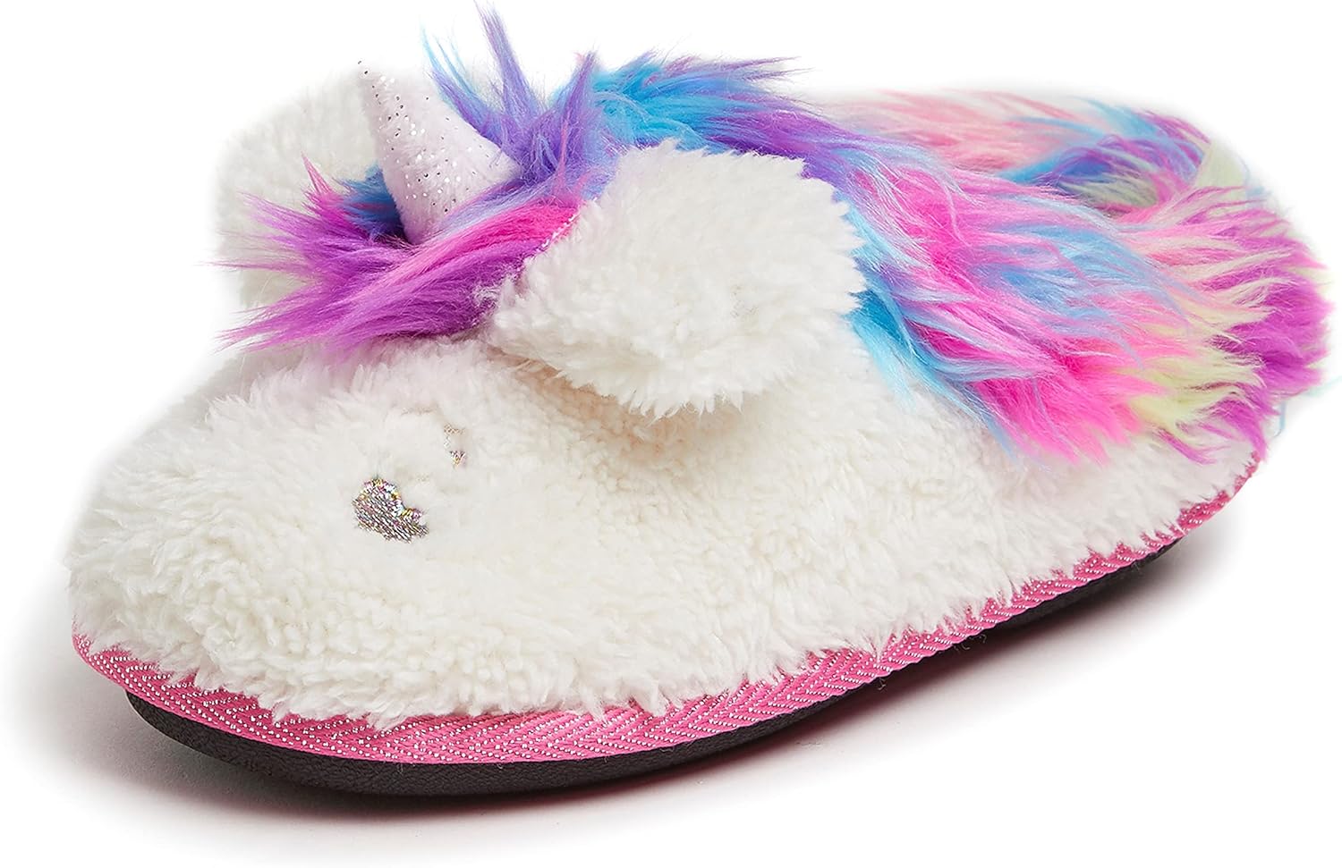 Dearfoams unisex-child Kids Toddlers Whimsical Animal Critter Washable Slipper