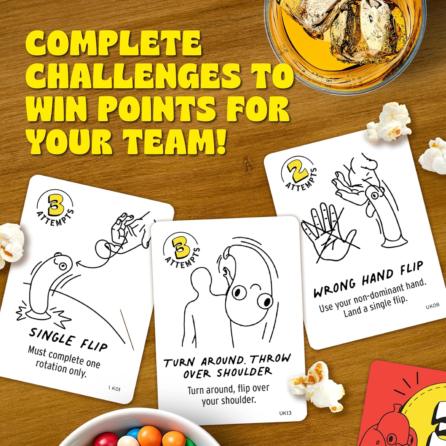 Big Potato Chicken vs Hotdog: Funniest Party Game You'll Ever Play | Flippin' Fun for Family, Adults and Kids | Bonus Content Included | Perfect Easter Basket Stuffer Game